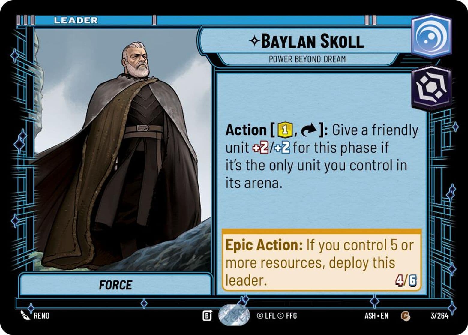 Baylan Skoll, Power Beyond Dream, Standard
