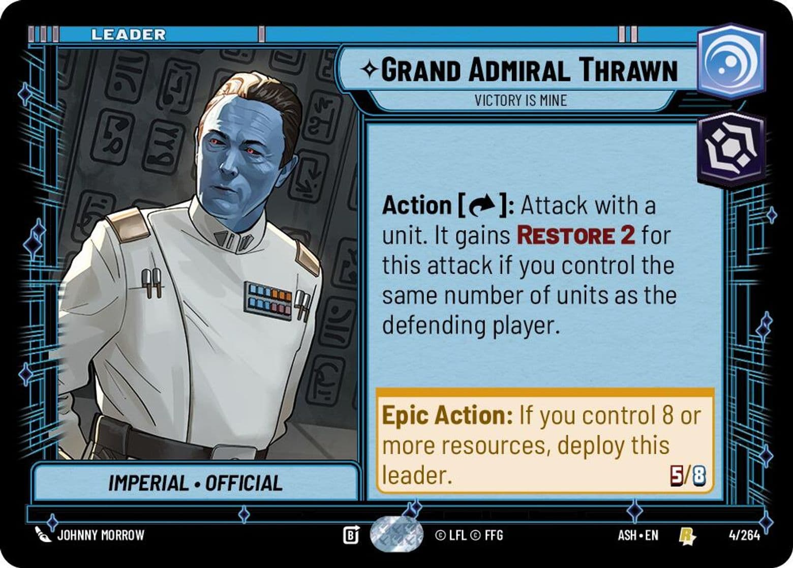 Grand Admiral Thrawn, Victory is Mine, Standard