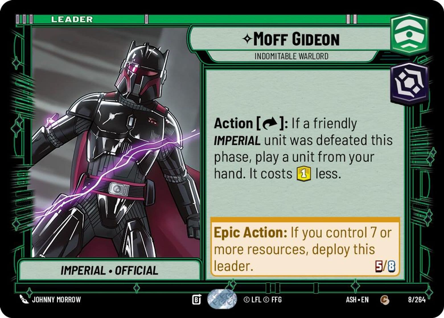 Moff Gideon, Indomitable Warlord, Standard