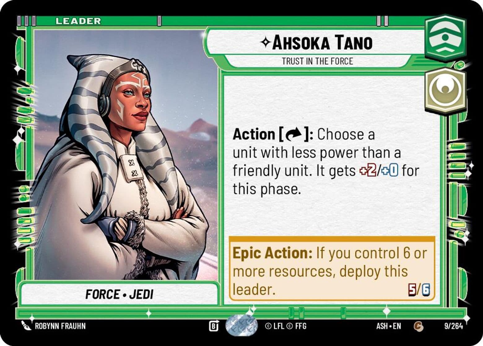 Ahsoka Tano, Trust in the Force, Standard