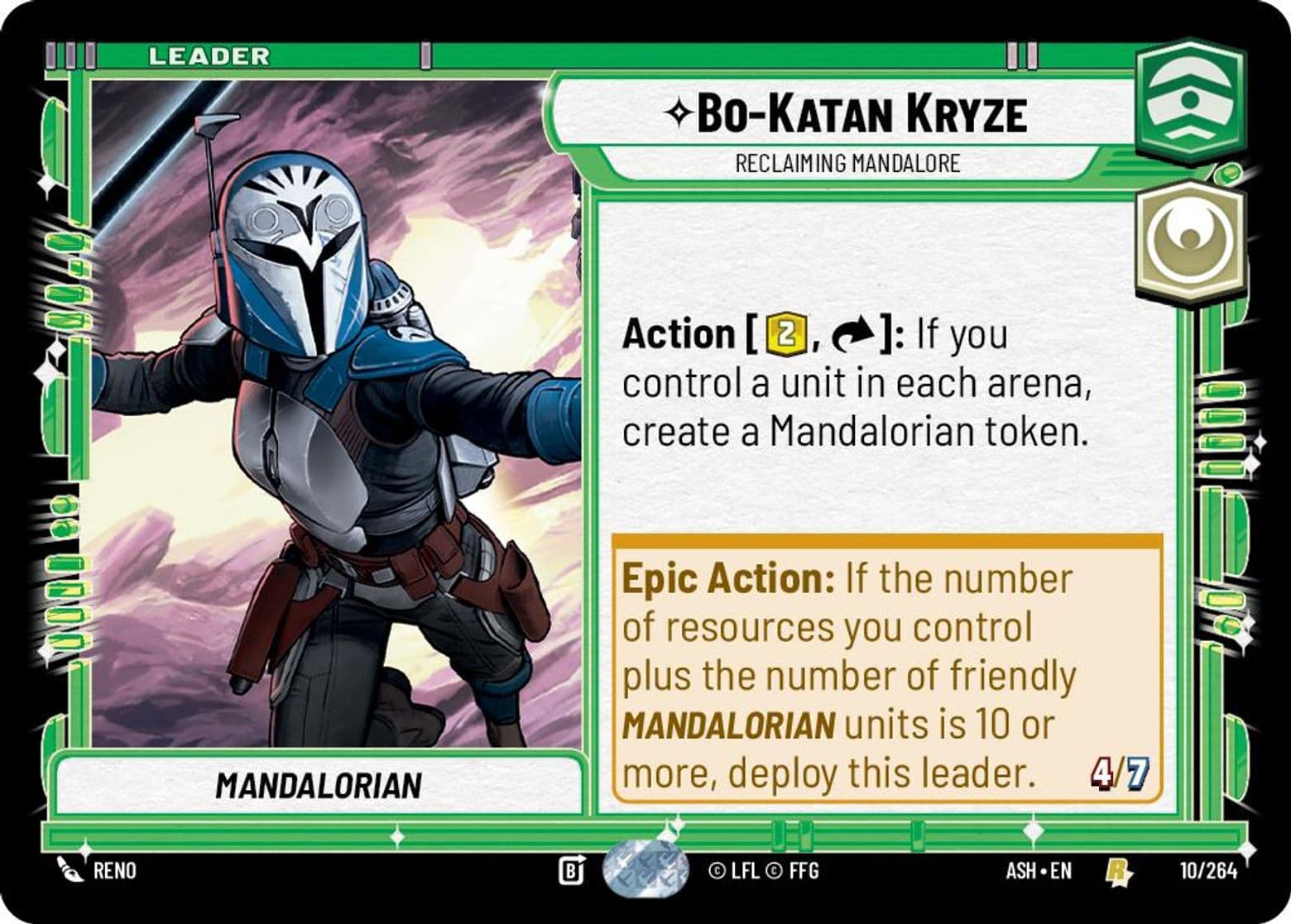Bo-Katan Kryze, Reclaiming Mandalore, Standard