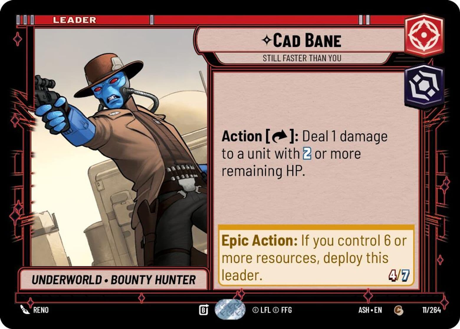 Cad Bane, Still Faster Than You, Standard
