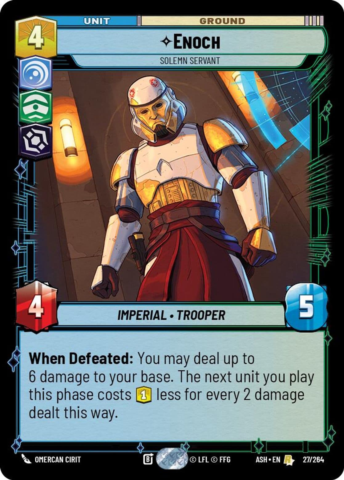 Enoch, Solemn Servant, Standard