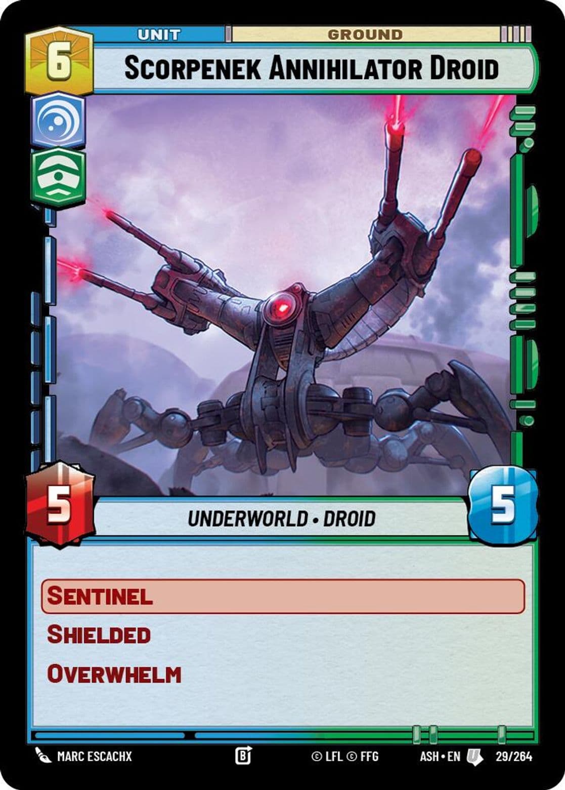 Scorpenek Annihilator Droid, Standard