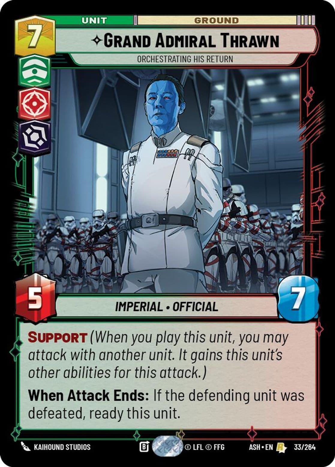 Grand Admiral Thrawn, Orchestrating His Return, Standard