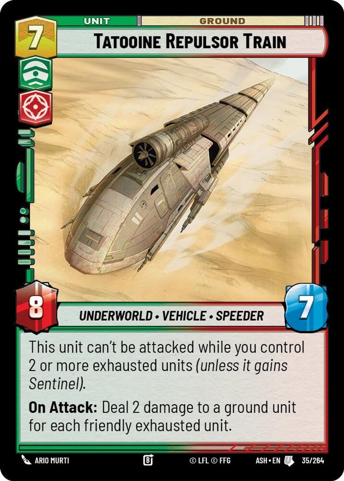 Tatooine Repulsor Train, Standard