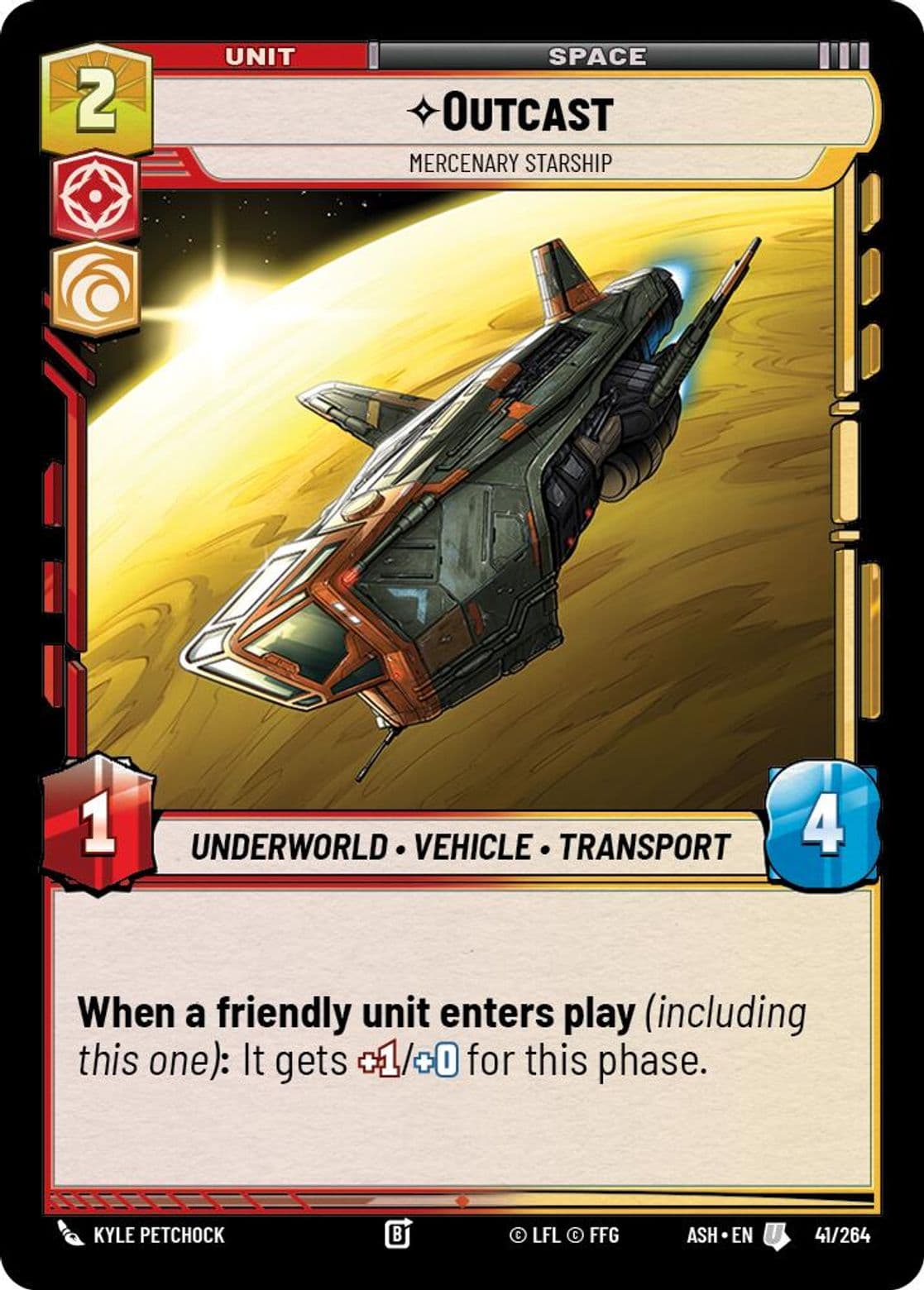 Outcast, Mercenary Starship, Standard