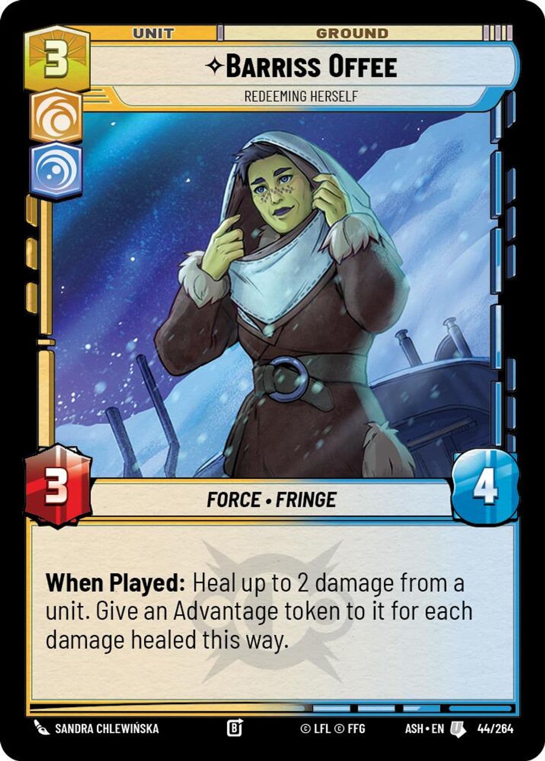 Barriss Offee, Redeeming Herself, Standard