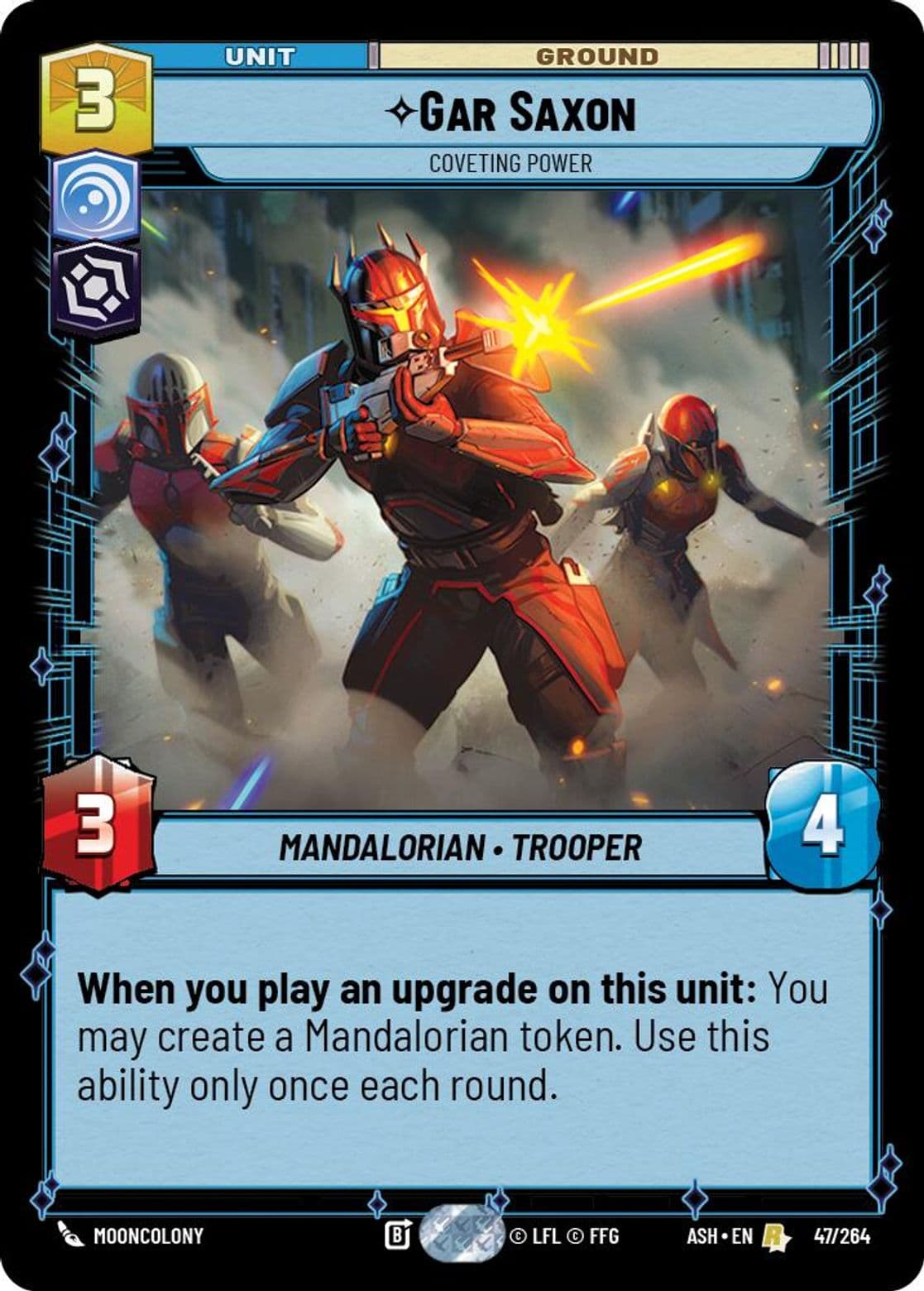 Gar Saxon, Coveting Power, Standard