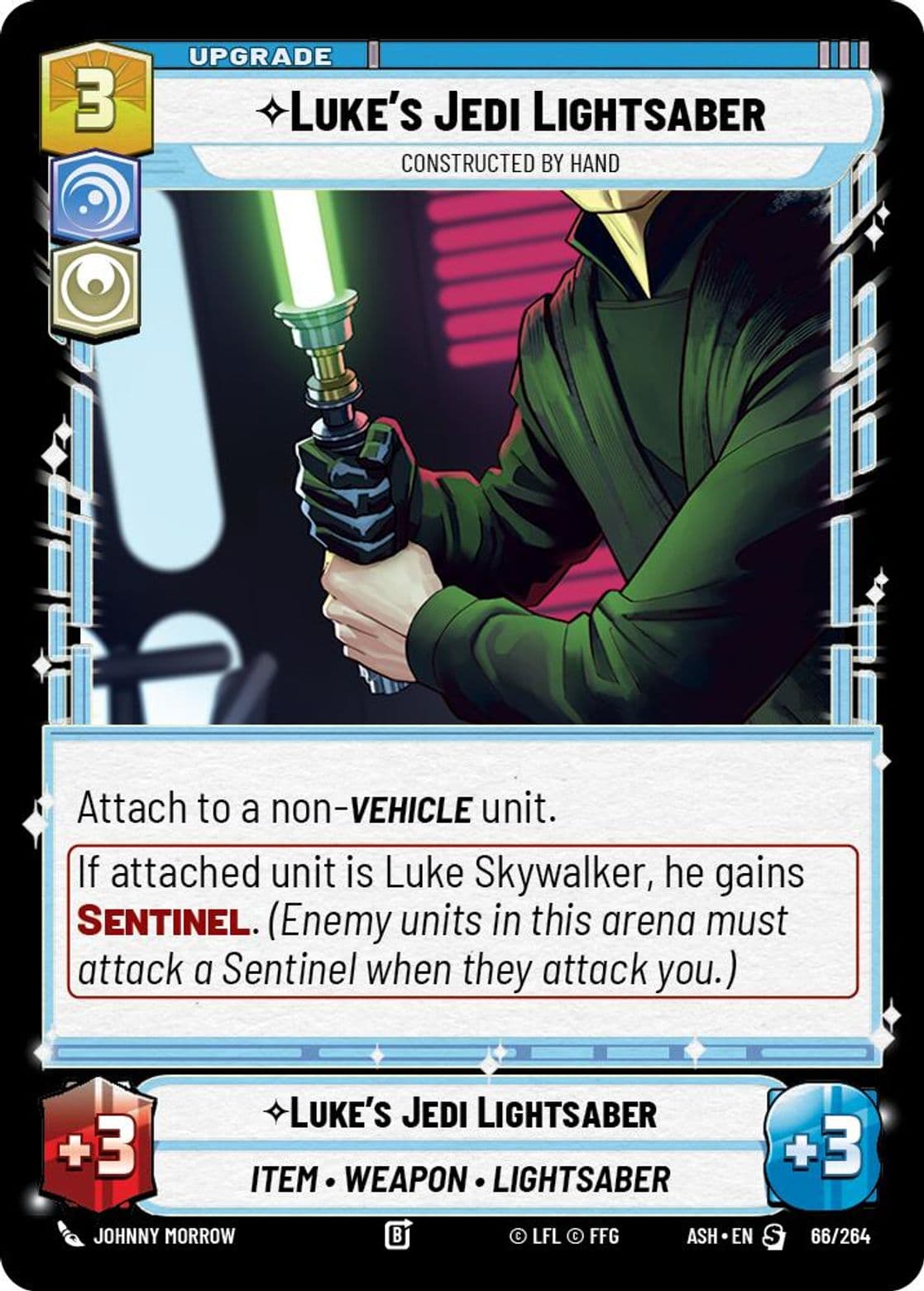 Luke's Jedi Lightsaber, Constructed by Hand, Standard