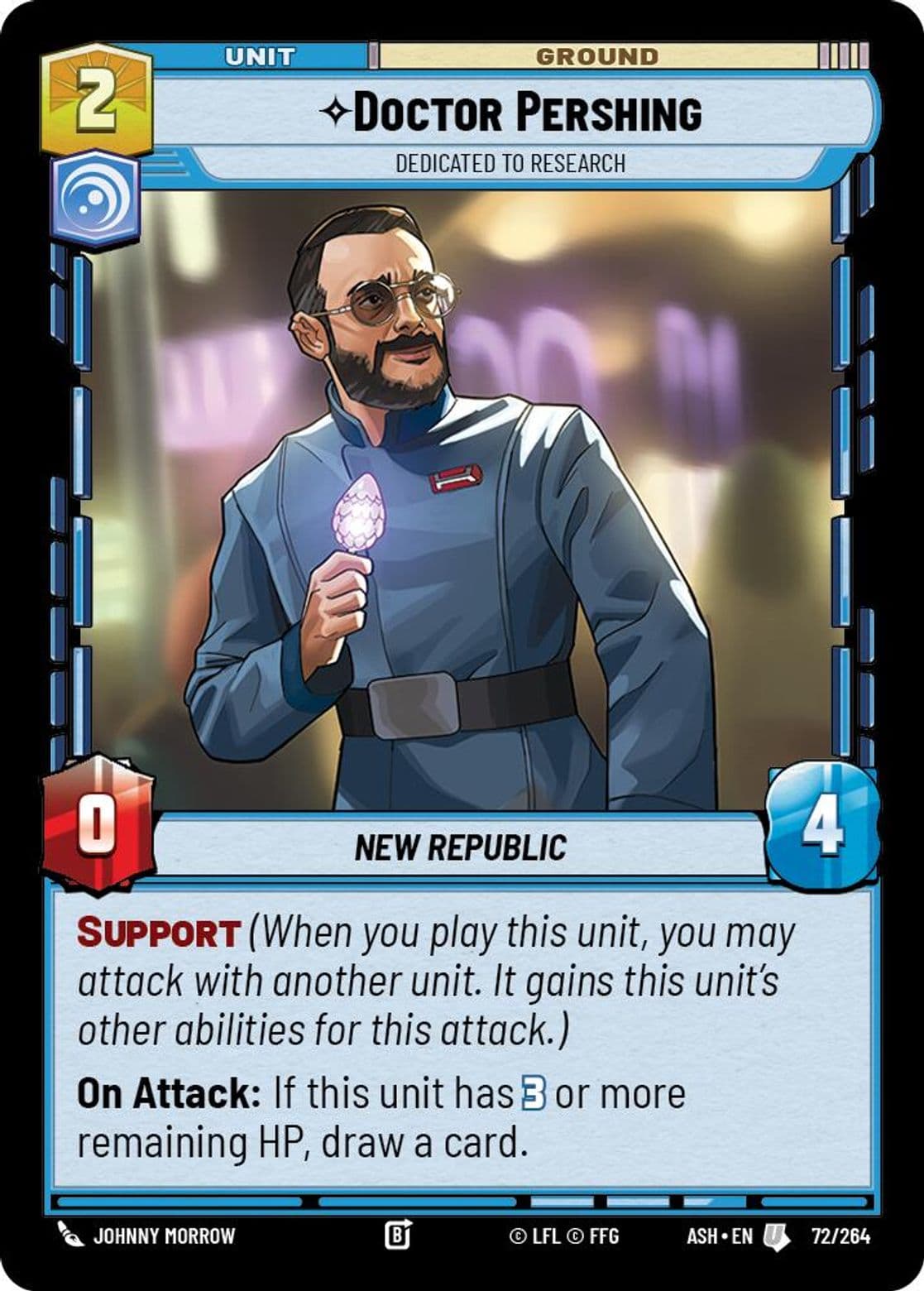 Doctor Pershing, Dedicated to Research, Standard