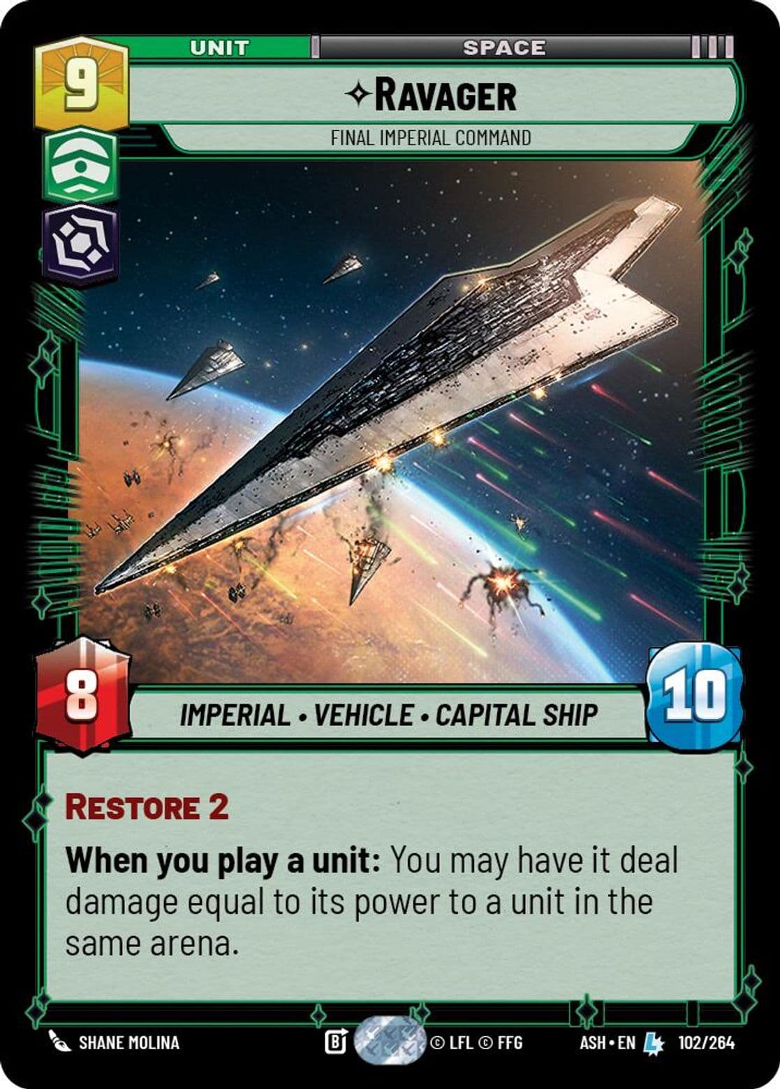 Ravager, Final Imperial Command, Standard