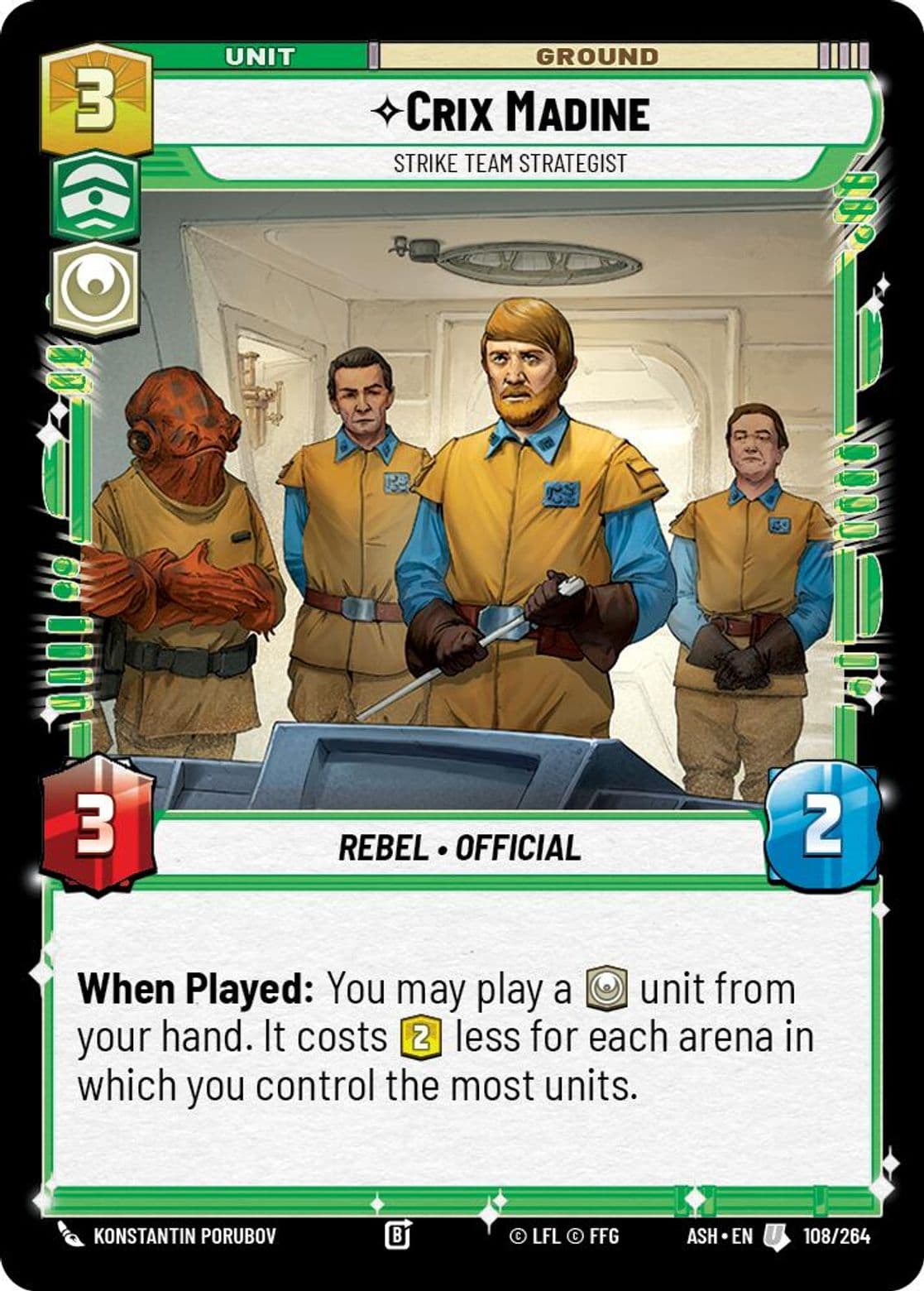 Crix Madine, Strike Team Strategist (Standard)