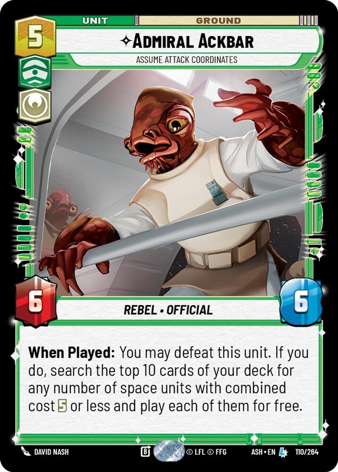 Admiral Ackbar, Assume Attack Coordinates, Standard