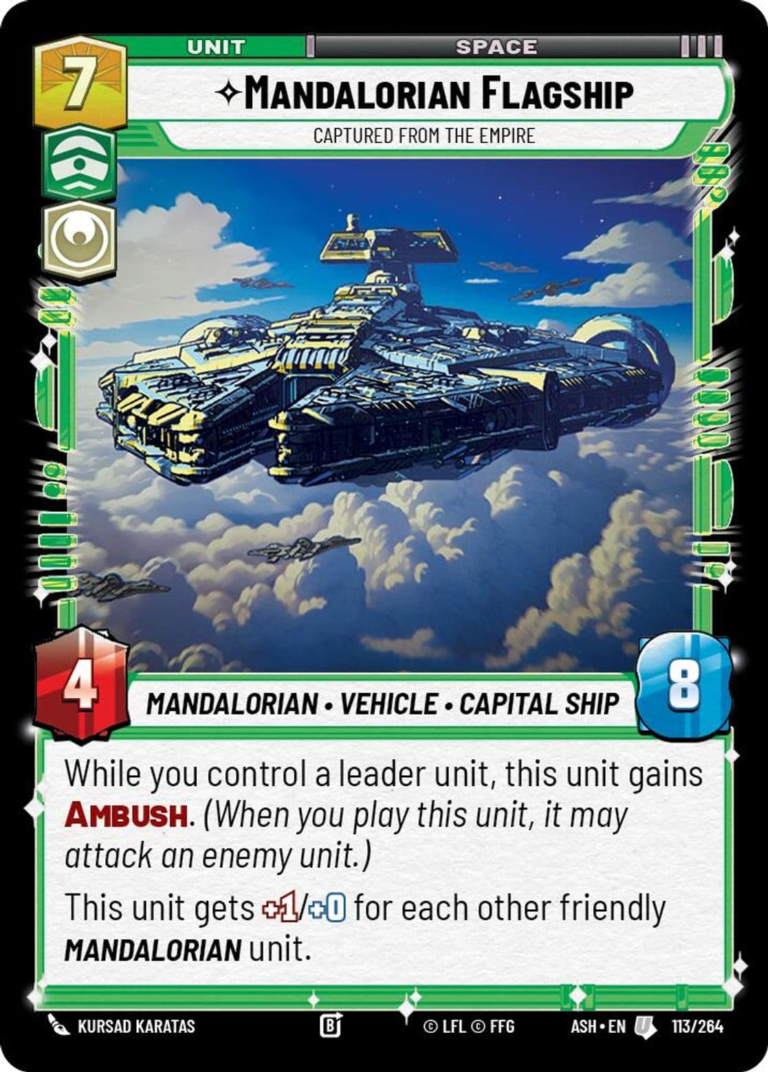 Mandalorian Flagship, Captured from the Empire, Standard
