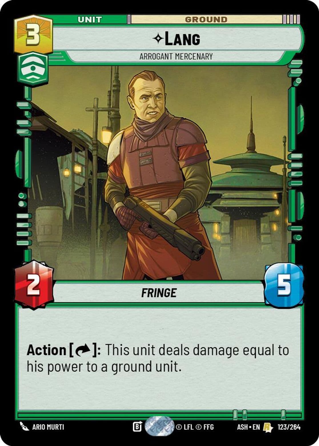 Lang, Arrogant Mercenary, Standard