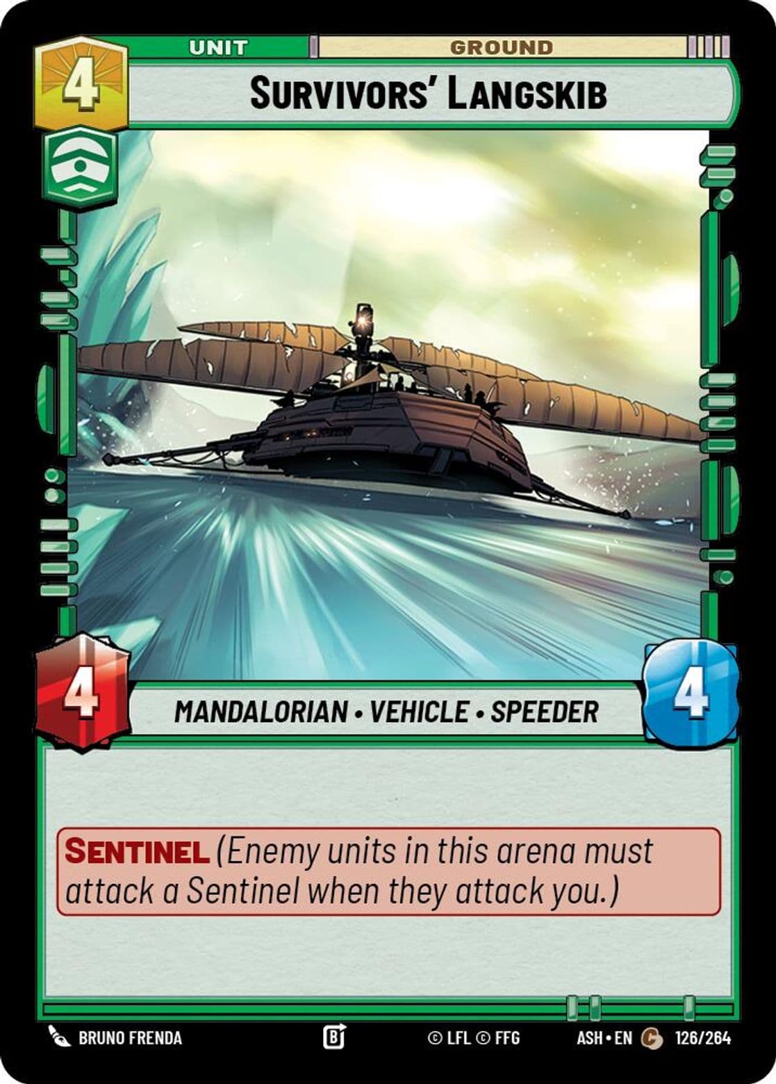 Survivors' Langskib, Standard
