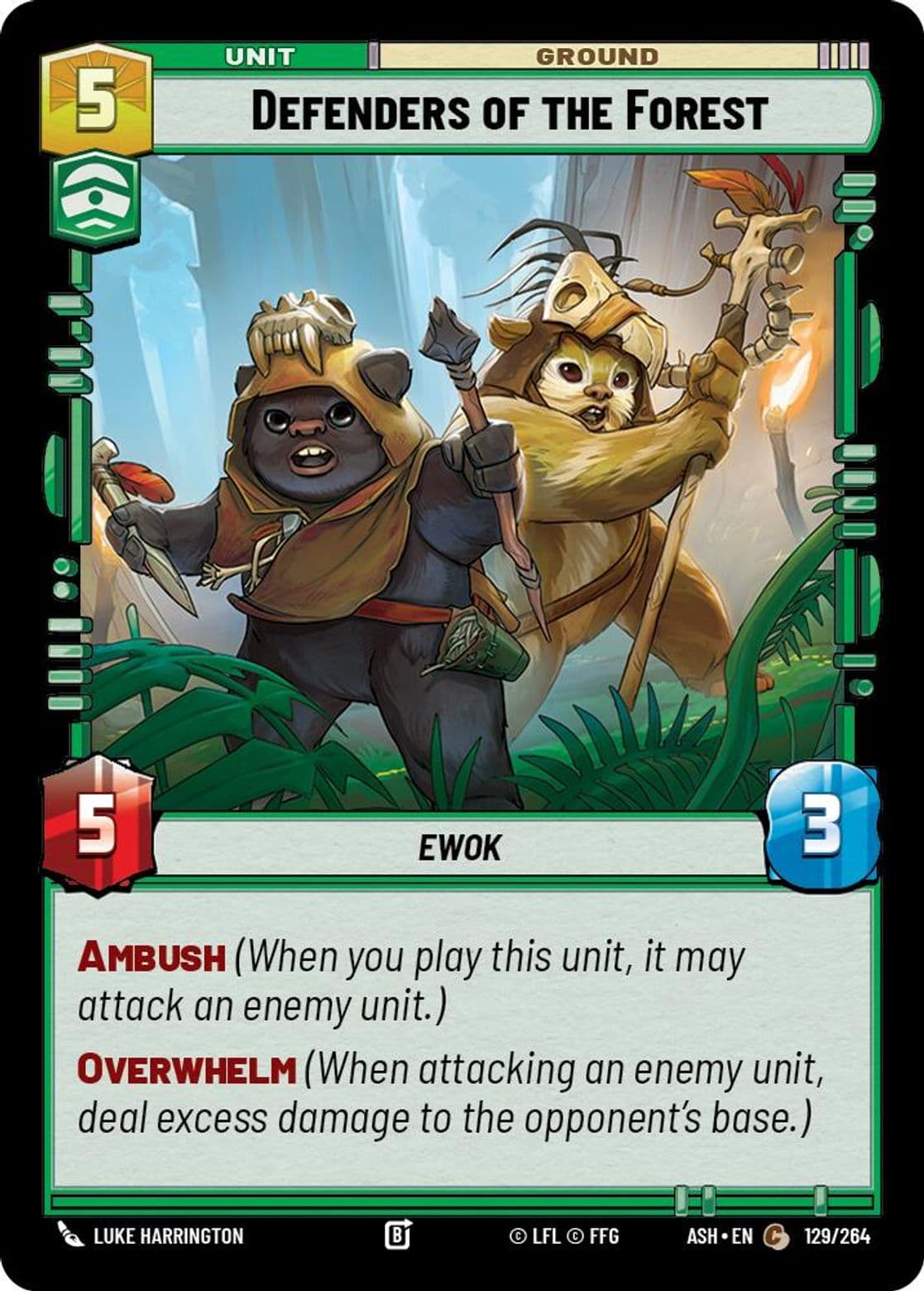 Defenders of the Forest, Standard