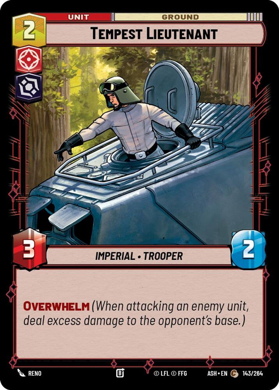 Tempest Lieutenant, Standard