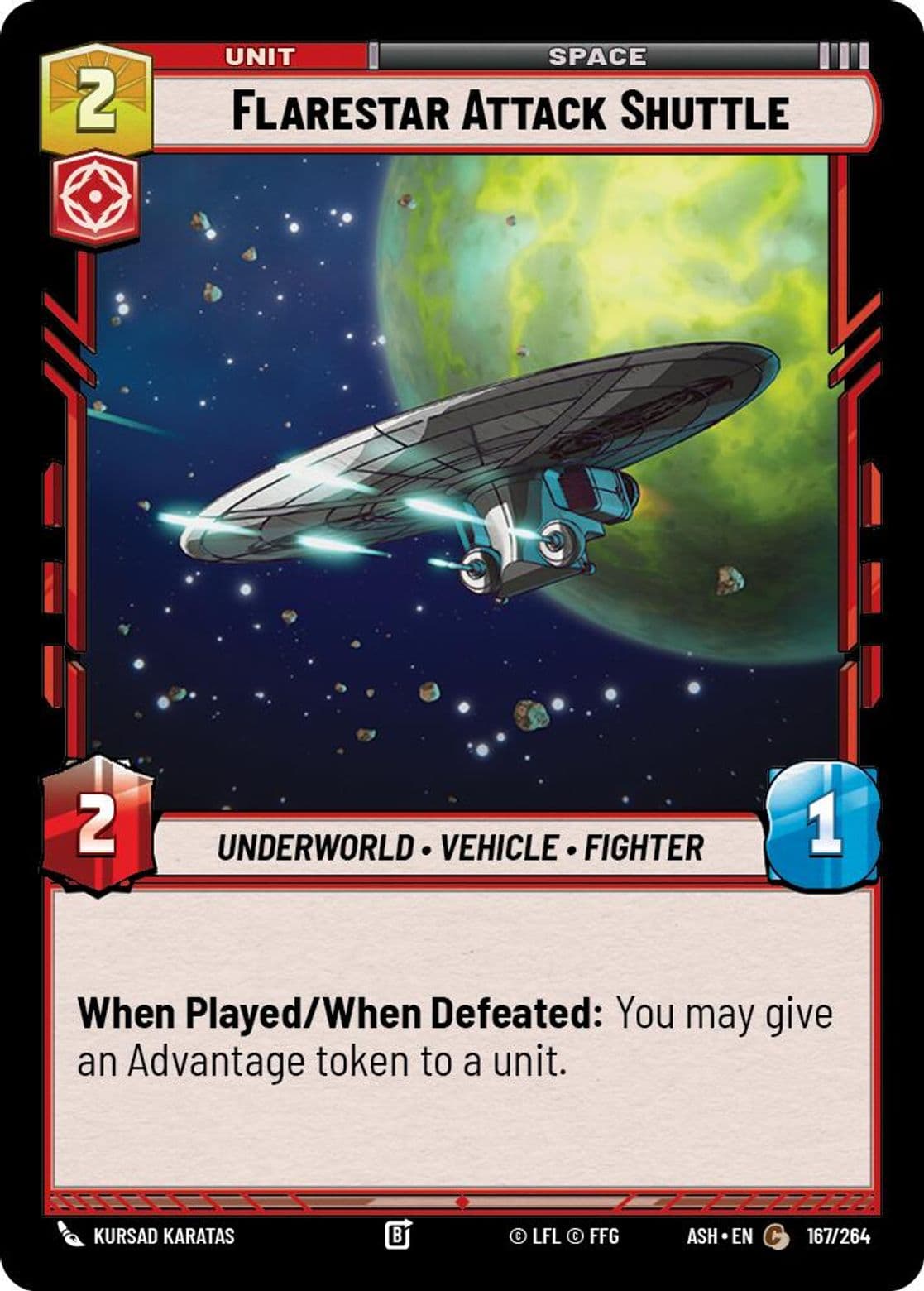 Flarestar Attack Shuttle, Standard