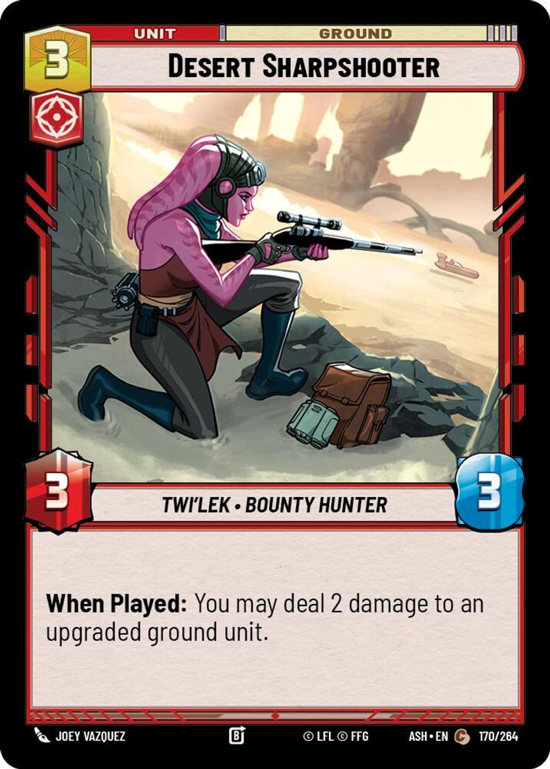 Desert Sharpshooter, Standard