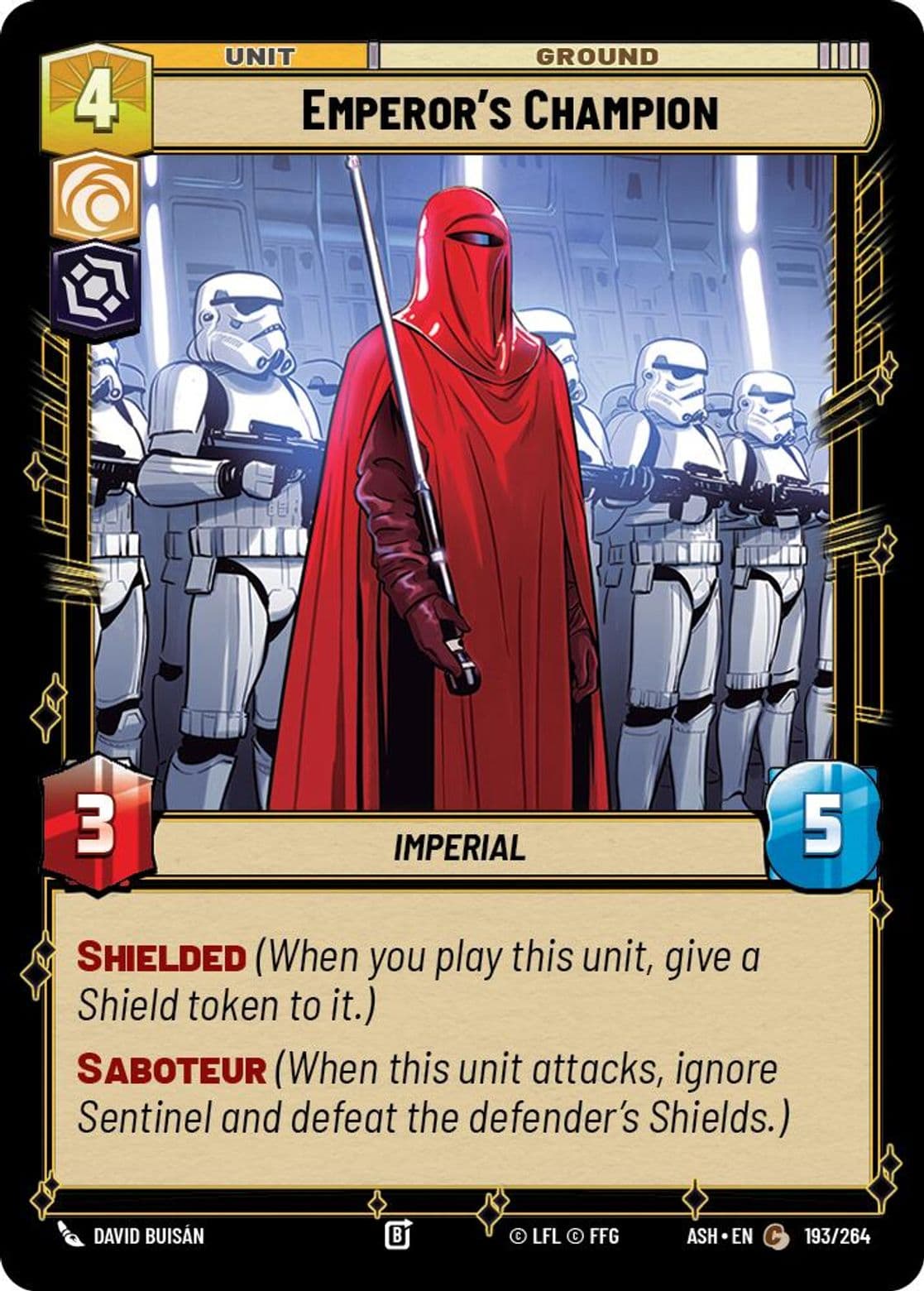 Emperor's Champion, Standard