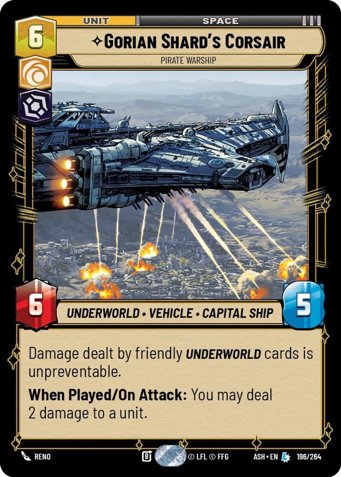 Gorian Shard's Corsair, Pirate Warship, Standard