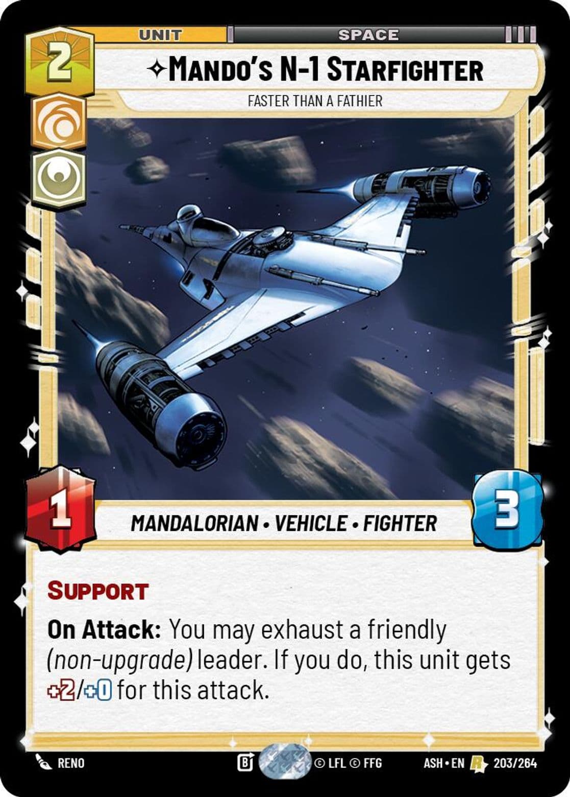 Mando's N-1 Starfighter, Faster than a Fathier, Standard