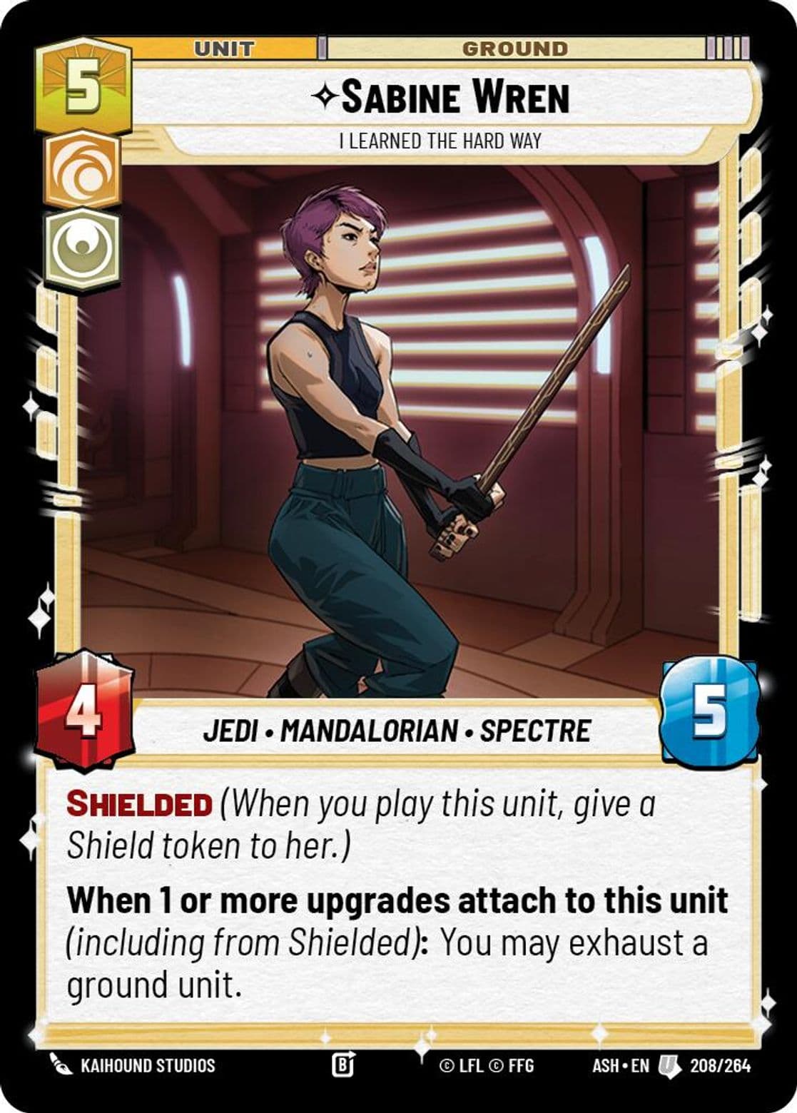 Sabine Wren, I Learned the Hard Way, Standard
