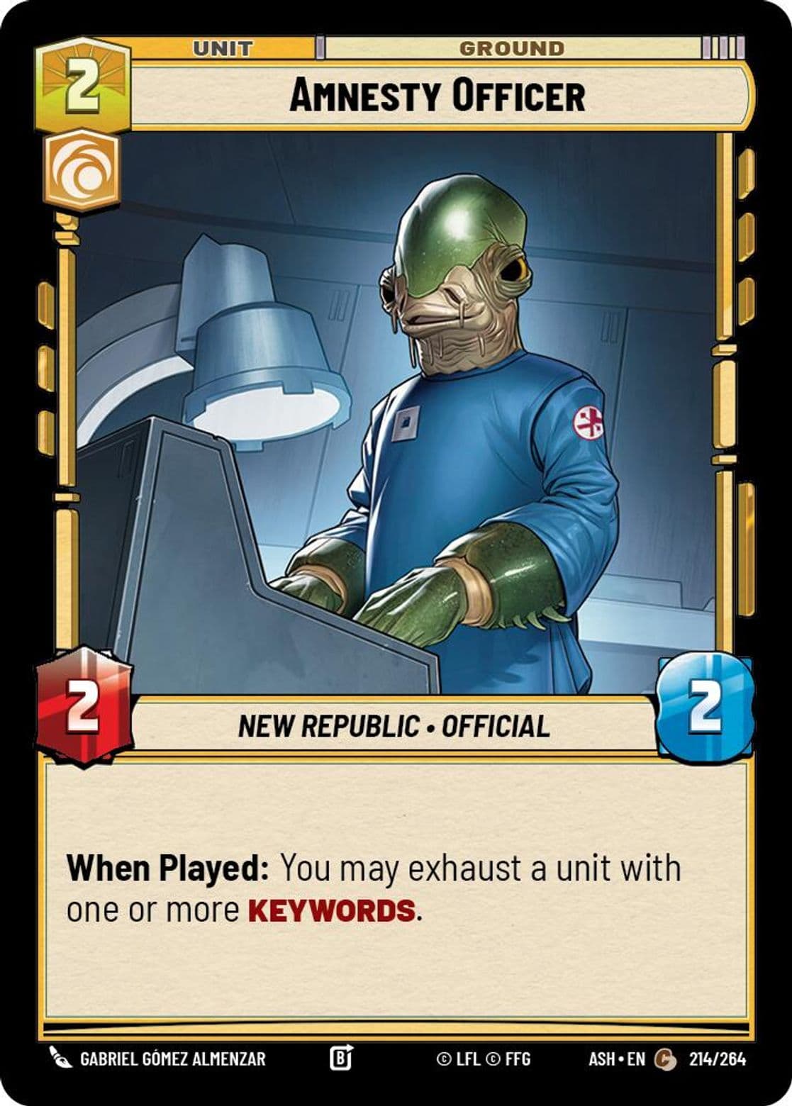 Amnesty Officer, Standard