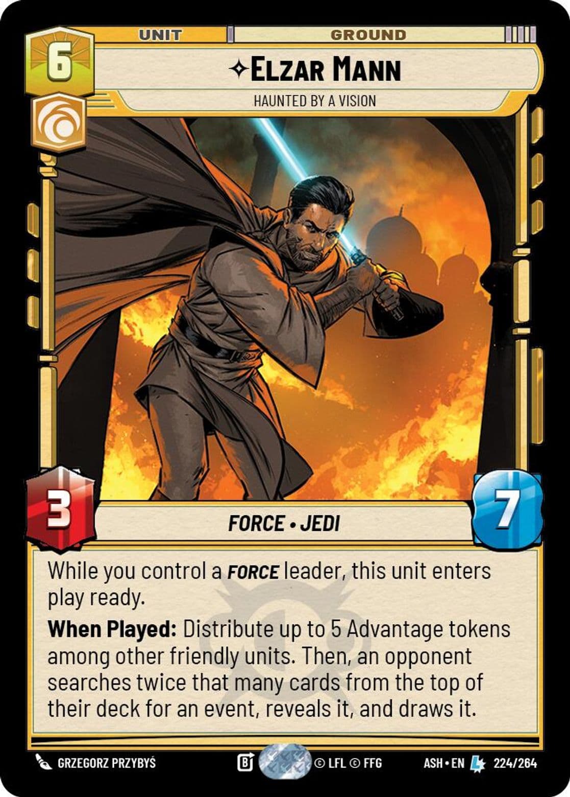 Elzar Mann, Haunted by a Vision, Standard