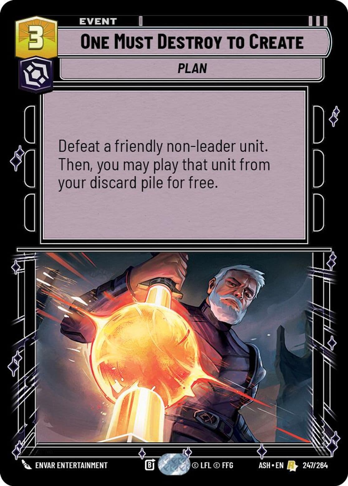 One Must Destroy to Create, Standard