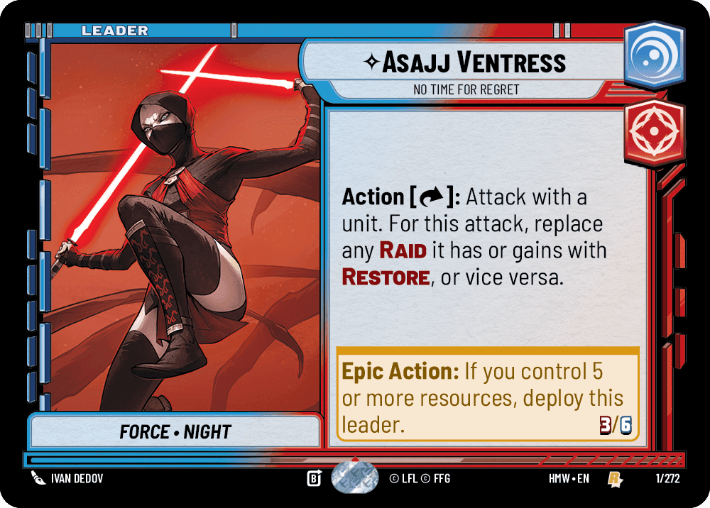 Asajj Ventress, No Time for Regret (Standard)