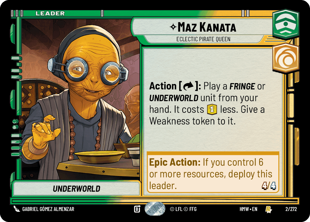 Maz Kanata, Eclectic Pirate Queen, Standard
