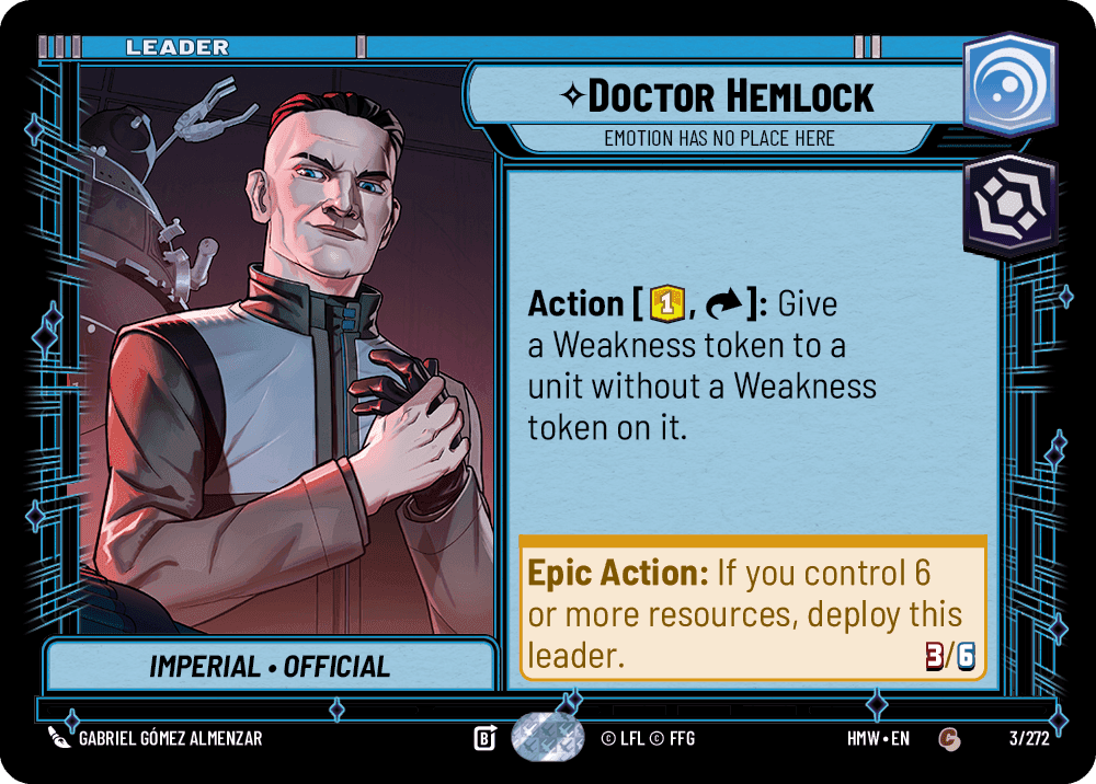 Doctor Hemlock, Emotion Has No Place Here, Standard