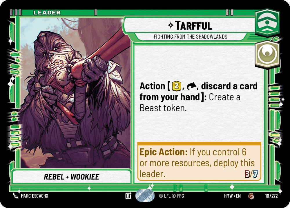 Tarfful, Fighting From the Shadowlands, Standard