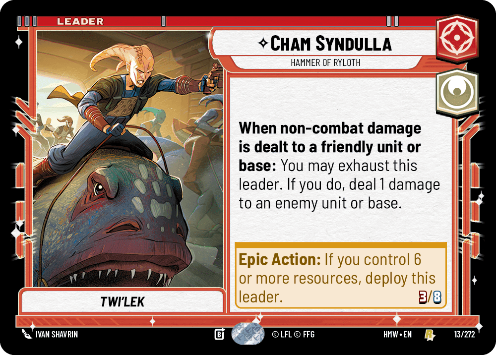 Cham Syndulla, Hammer of Ryloth, Standard