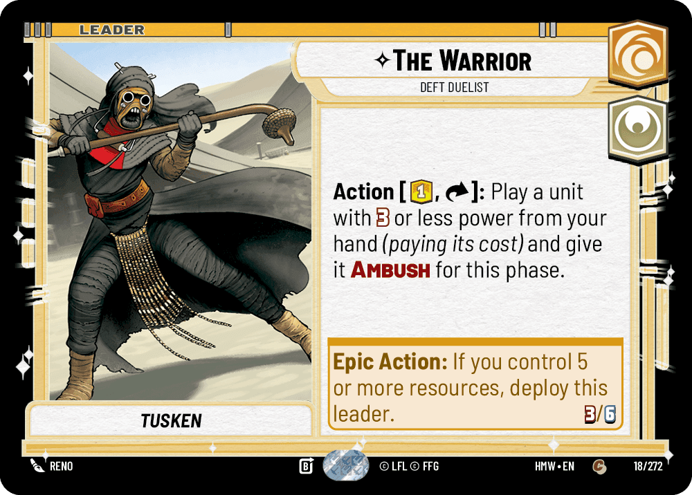 The Warrior, Deft Duelist, Standard