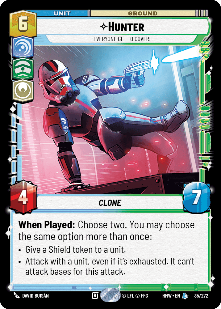 Hunter, Everyone Get to Cover!, Standard