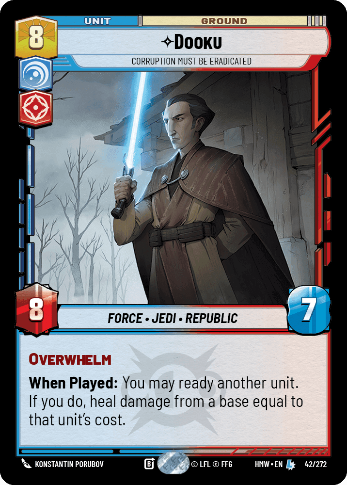 Dooku, Corruption Must Be Eradicated, Standard