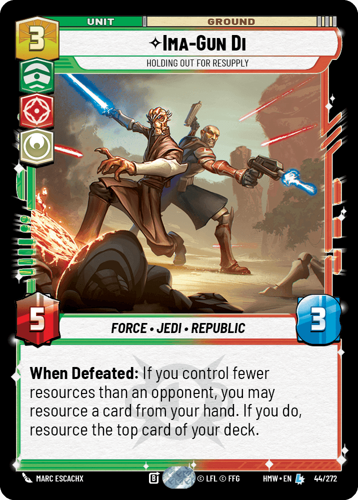 Ima-Gun Di, Holding out for Resupply, Standard
