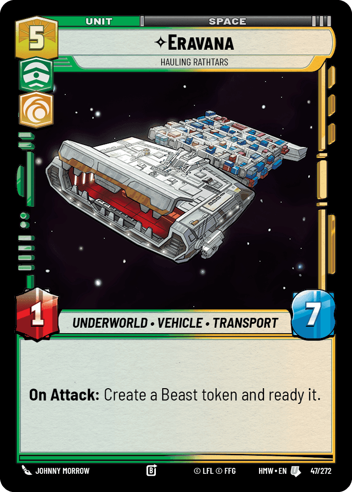 Eravana, Hauling Rathtars, Standard