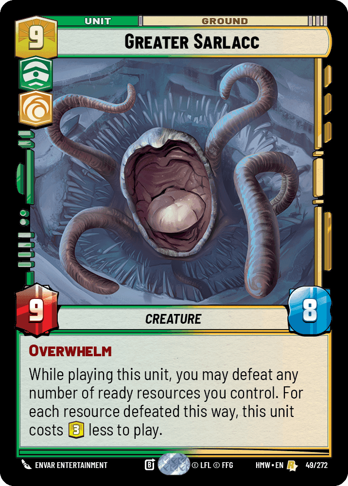 Greater Sarlacc, Standard
