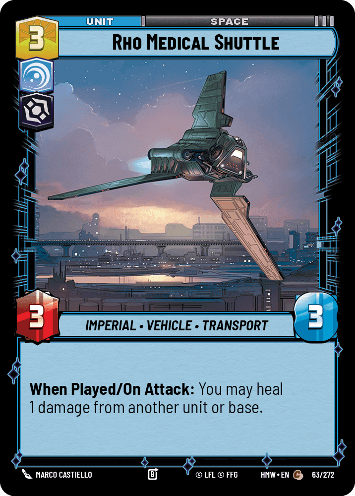 Rho Medical Shuttle, Standard