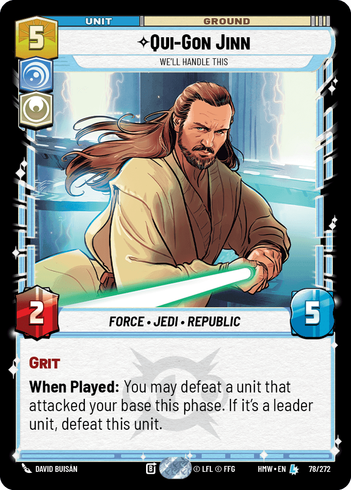 Qui-Gon Jinn, We'll Handle This, Standard