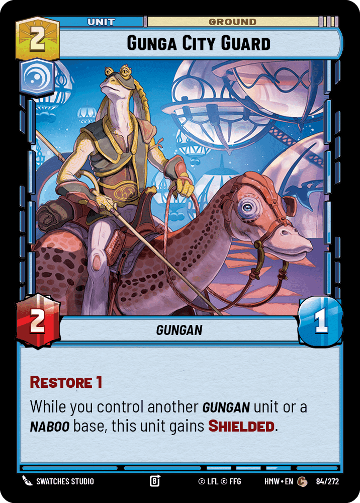 Gunga City Guard, Standard