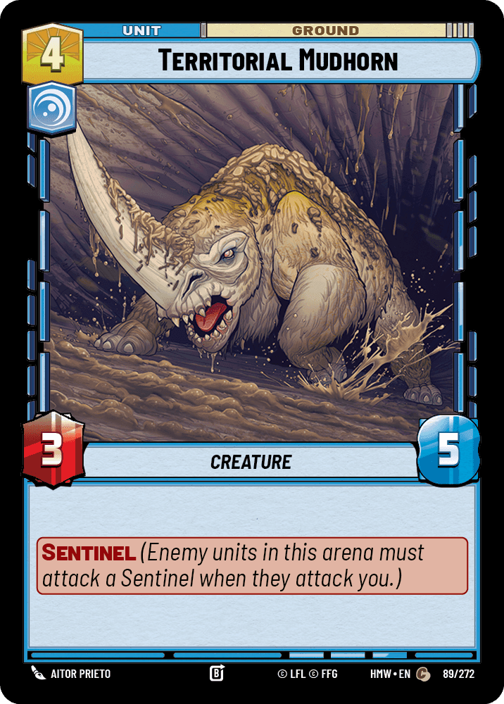 Territorial Mudhorn, Standard