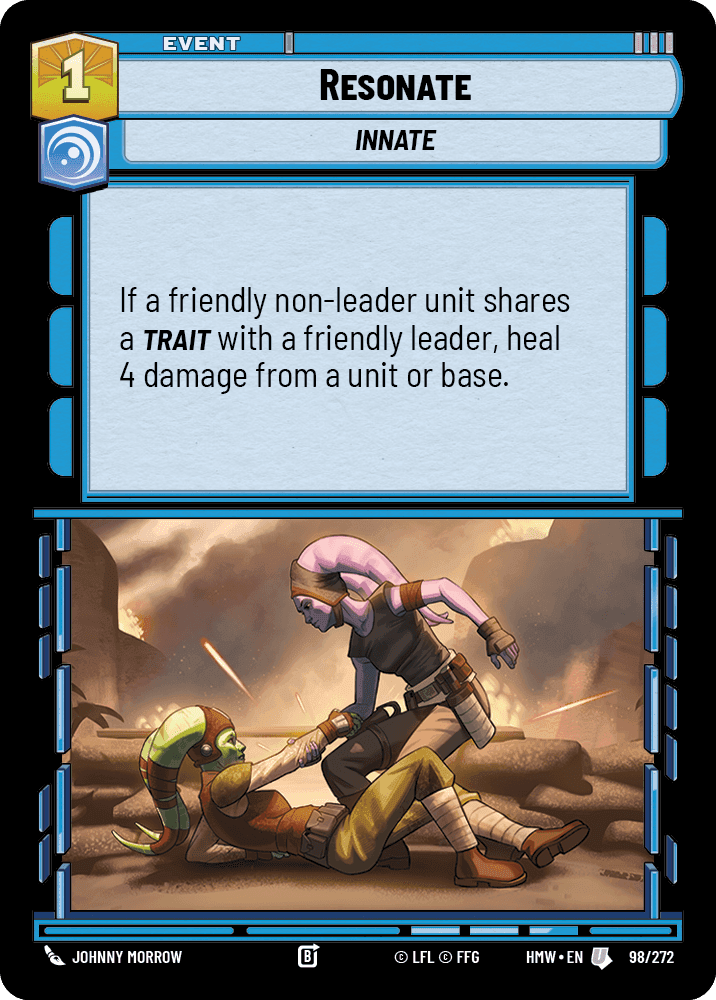 Resonate, Standard