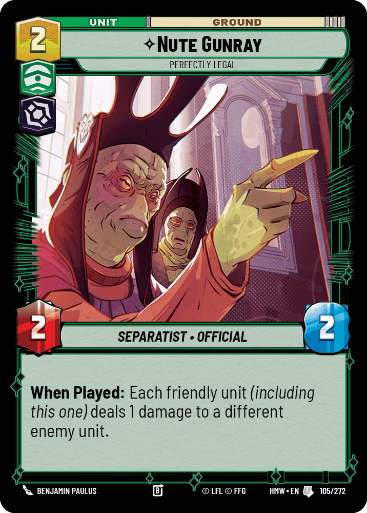 Nute Gunray, Perfectly Legal, Standard
