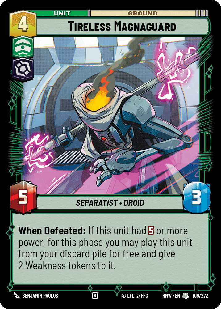 Tireless Magnaguard, Standard
